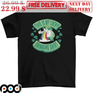This is My Lucky Drinking Shirt Mens Big and Tall Gnomes Shirt
