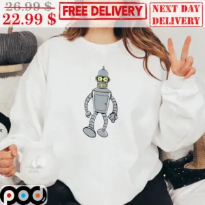 Bender Walk Futurama Shirt