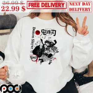 Demon Slayer Tanjiro And Nezuko Hunter Demon Moon Anime Shirt