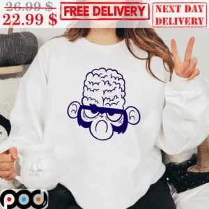 Monkey Wear Glasses Angry Brain Shirt