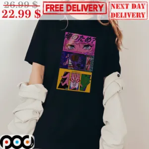 Art Eye Anime Girl Cute Colorful Shirt