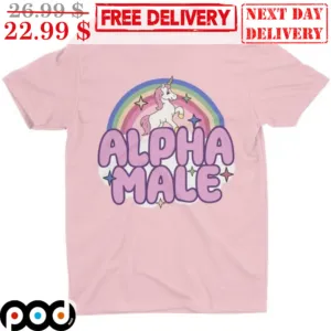 Alpha Male Unicorn Rainbow Star Cloud Shirt