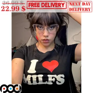 I Love MILFS Heart Vintage Shirt