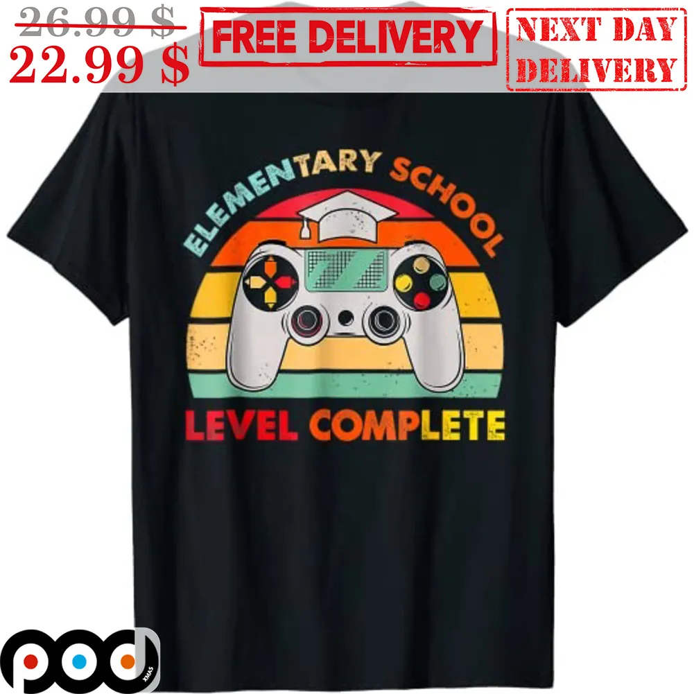 Gamepad Elementary School Level Complete Vintage Sunset 2023 Shirt