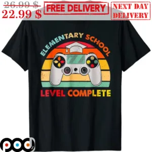 Gamepad Elementary School Level Complete Vintage Sunset 2023 Shirt