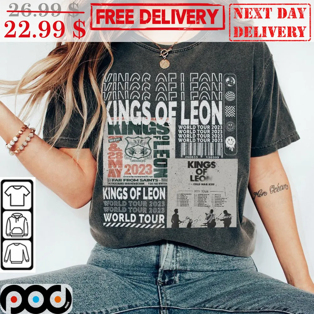 Kings Of Leon Tour 2023 Ablum Vintage Retro Shirt