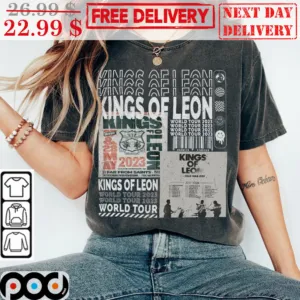 Kings Of Leon Tour 2023 Ablum Vintage Retro Shirt