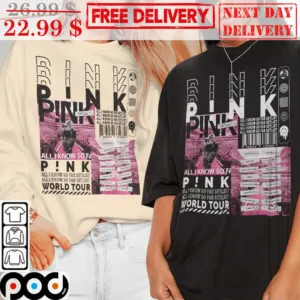 Pink Summer 2023 All I Know So Far World Tour Vintage Shirt