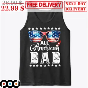 All American Dad Play Golf Father's Day 2023 Tank Top