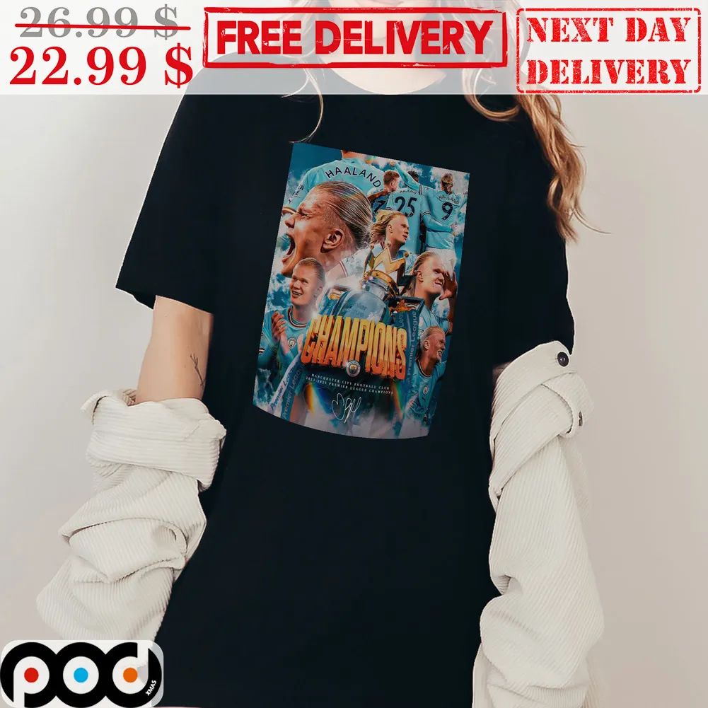 Champions Erling Haaland 2023 Signature Shirt