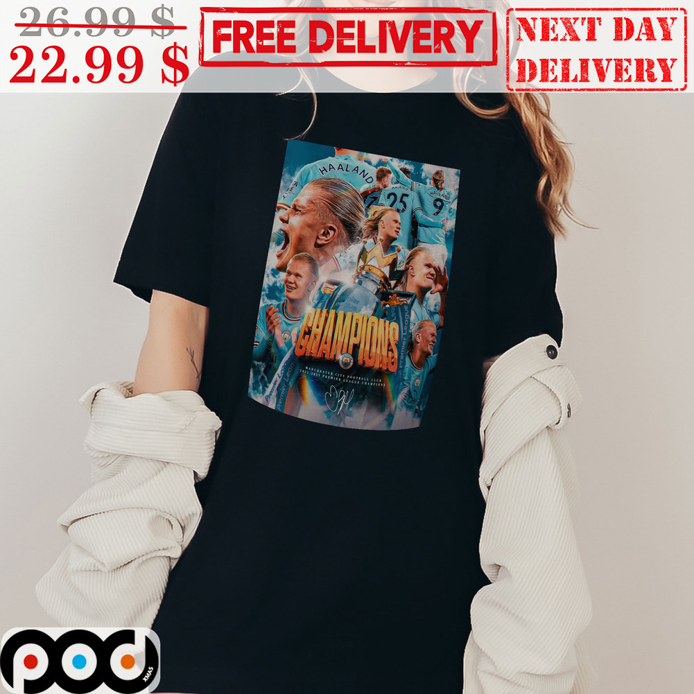 Champions Erling Haaland 2023 Signature Shirt