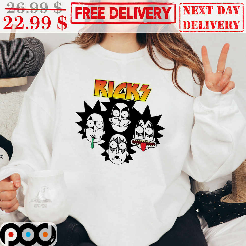 Rickz Rick and Morty Band Kiss Parody Shirt