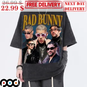 Bad Bunny Benito Hiphop Rapper Vintage Shirt