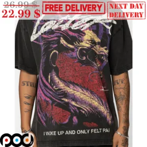 Dragon I Woke Up and Only Felt Pan Vintage Shirt