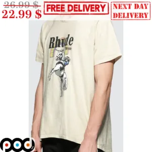 Rhude Trainsit Lego Rainbow Cowboy Ride Horse Vintage Shirt