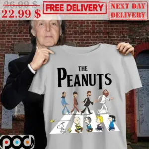 The Peanuts Cosplay The Beatles Band Fun Shirt