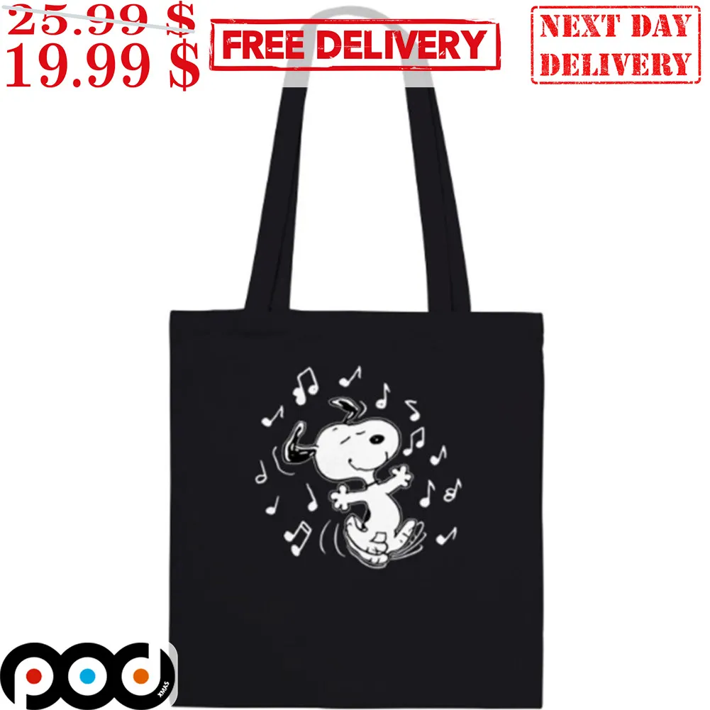 Snoopy Dancing Music Chill Tote Bag