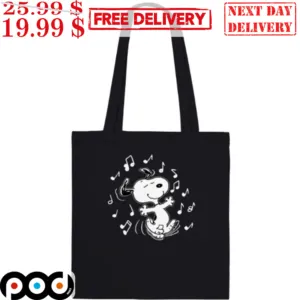Snoopy Dancing Music Chill Tote Bag