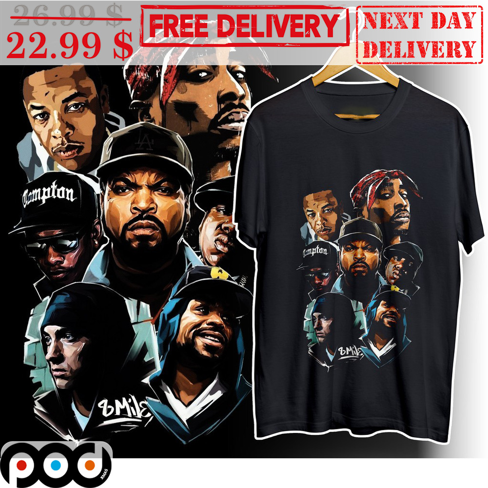 Personalized Tshirt Top 5 Rappers Tshirt Rap Legends Hip 