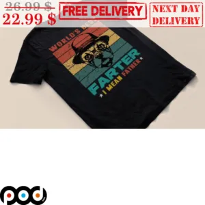 Pug Dog World's Best Fater I Mean Father Vintage Shirt