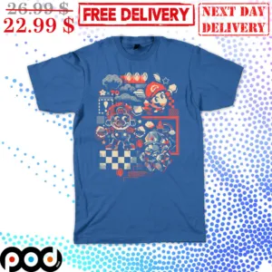 Super Mario Graphic Father's Day Quality Shirt