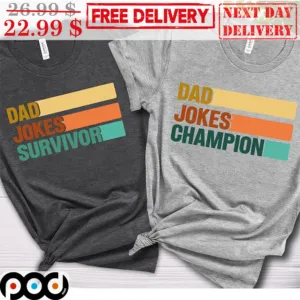 Dad Jokes Survivor Vintage Father's Day Idea Shirt
