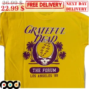 Grateful Dead Steal Your Face The Forum Los Angeles '89 Summer Vintage Shirt