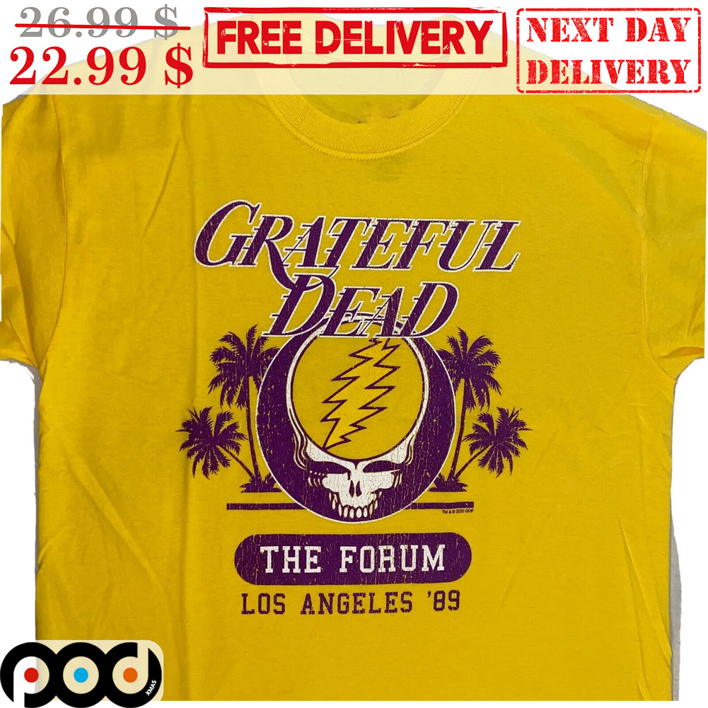Grateful Dead Steal Your Face The Forum Los Angeles '89 Summer Vintage Shirt