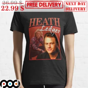 Heath Ledger Joker Actor Vintage Shirt