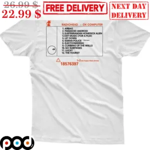 Radiohead Ok Computer Legend Album Playlist Shirt