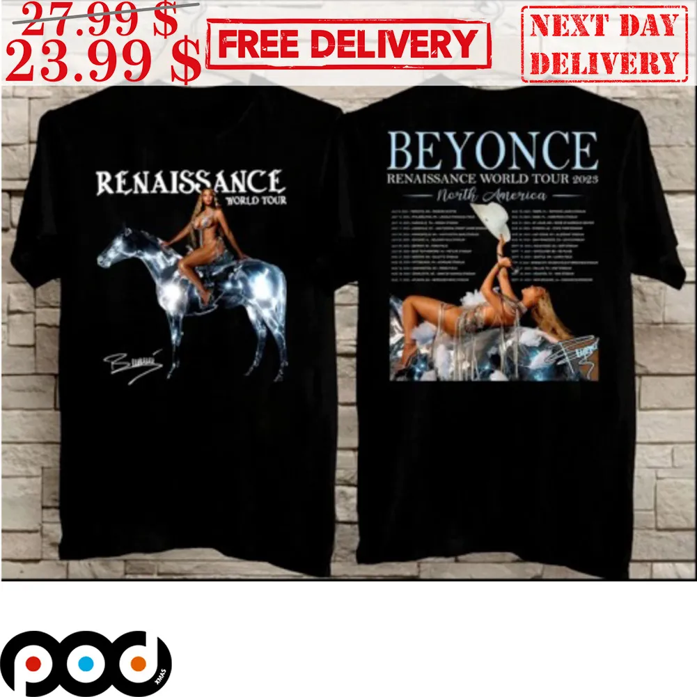 Beyonce Renaissance World Tour 2023 Signature Albums Concert Quality Print Shirt