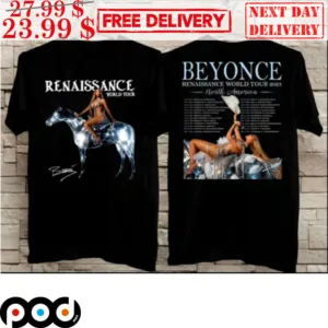 Beyonce Renaissance World Tour 2023 Signature Albums Concert Quality Print Shirt