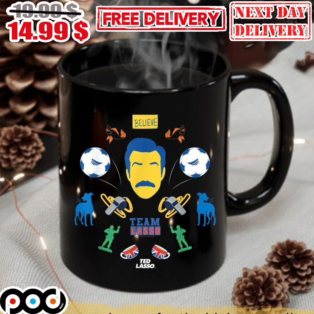 Ted Lasso Believe Team Lasso Coffee Mug Ted Lasso Believe Team Lasso Coffee Mug
