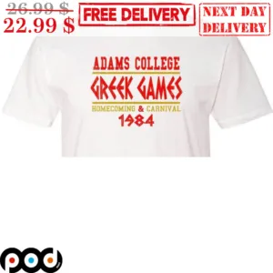 Adams College Greek Games Homecoming And Carnival 1984 Vintage Shirt