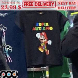 Super Autismo Super Mario Awareness Shirt