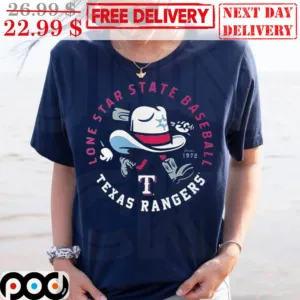 Texas Rangers Lone Star State Baseball Cowboy Hat Shirt