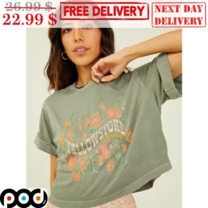 Yellowstone Wyoming Flower Vintage Shirt