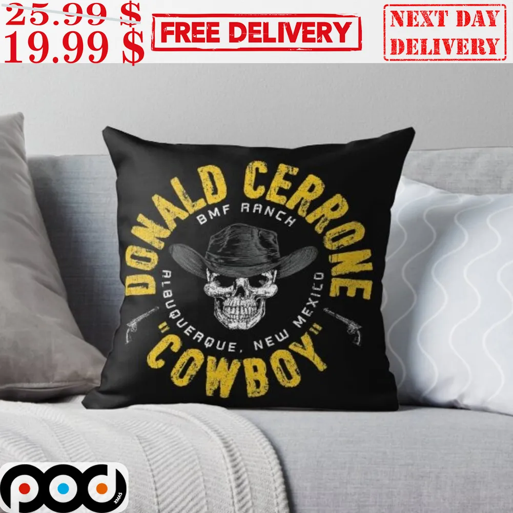 Skull Donald Cerrone Cowboy BMF Ranch Albuquerque New Mexico Pillow