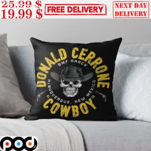 Skull Donald Cerrone Cowboy BMF Ranch Albuquerque New Mexico Pillow