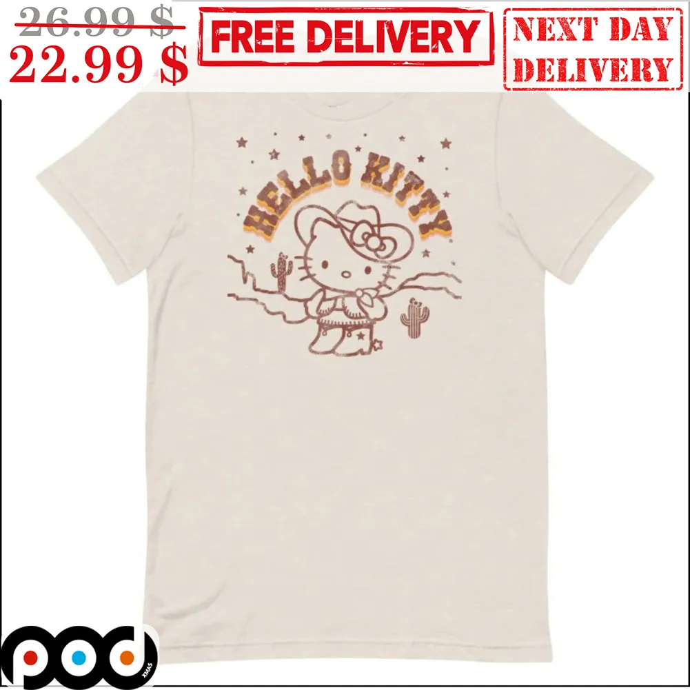Kitty Cat Cowgirl Hello Kitty Cute Vintage Shirt