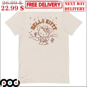 Kitty Cat Cowgirl Hello Kitty Cute Vintage Shirt