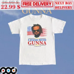 I Stand With Gunna American Flag Shirt