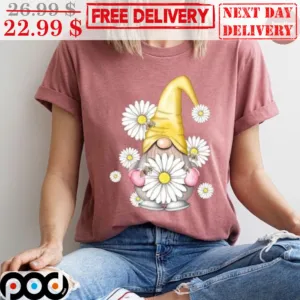Cute Gnome Daisy Bee Vintage Shirt