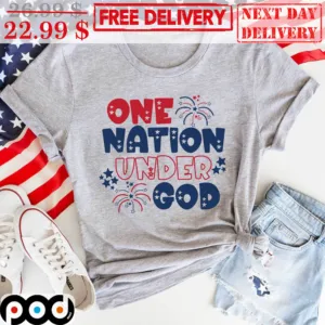 One Nation Under God 4Th Of July Vintage Shirt