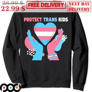 Protect Trans Kids Transgender Flag Vintage Shirt