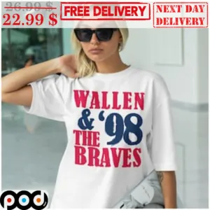 Wallen And The Braves 98 Country Music Vintage Shirt