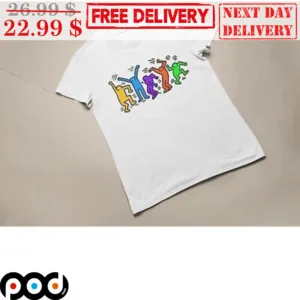 Keith Haring Style 5 People Dancing Shirt