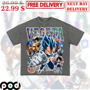Vegeta All Form Dragon Super Graphic Anime Shirt
