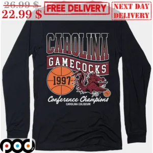 Caroluna Gamecoks 1997 Conference Champion NBA Vintage Shirt