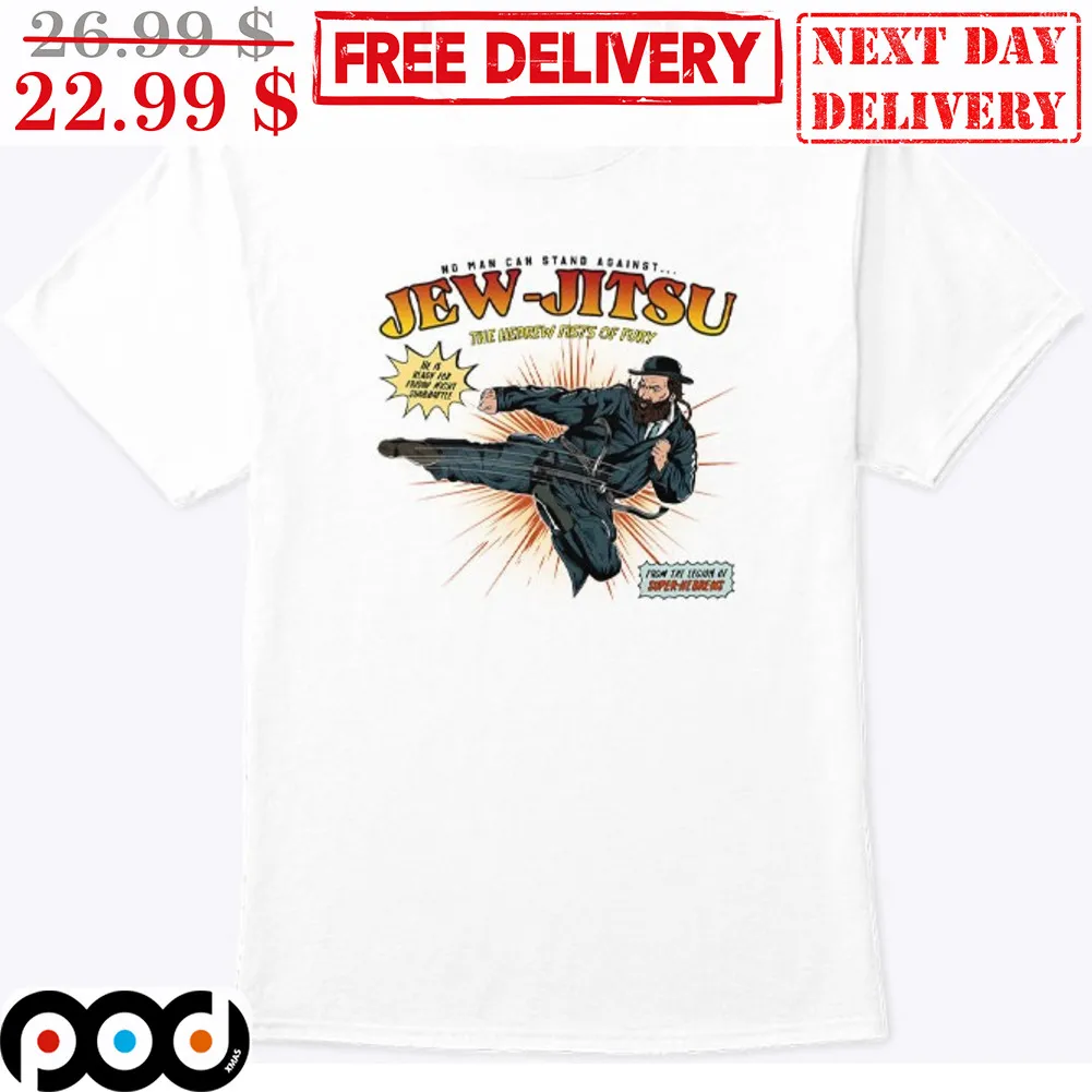 No Man Can Stans Against Jew Jitsu Man Kick Vintage Shirt